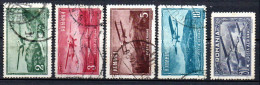 Col33 Roumanie Romania Aerien 1931  N° 14 à 18 Oblitéré Cote : 15,00€ - Ungebraucht