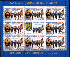 2010 - Gendarmerie Roumaine Mi No  6425 Kleinbogen I - Usado