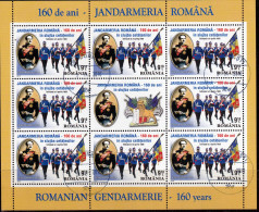 2010 - Gendarmerie Roumaine Mi No  6425 Kleinbogen II - Used Stamps