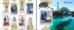 Guinea 2023, Lighthouses, Whales, 4val In BF +BF - Togo (1960-...)