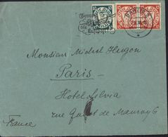 Allemagne Pologne Dantzig YT 178 179 A X2 Freie Stadt Danzig CAD Danzig 5  7 11 38 Flamme Luftpost Texte Poste Aérienne - Brieven En Documenten