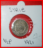 * PROTECTORATE OF FRANCE: SYRIA  1/2 PIASTER 1921! UNCOMMON! IN HOLDER! ·  LOW START · NO RESERVE! - Syrie