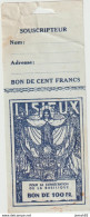 Lisieux Bon De 100 Francs Pour La Consécration De La Basilique (LOT A30) - 20 F 1942-1950 ''Pêcheur''