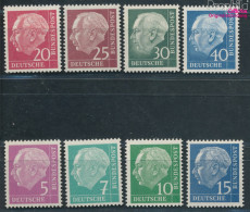 BRD 179y,181y,183y-186y, 259y,260y Geprüft (kompl.Ausg.) Lumogen Postfrisch 1954 Bundespräsident Heuss (I) (10128875 - Ungebraucht