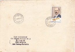 GHEORGHE IONESCU SISESTI, AGRONOMER, STAMP ON COVER, 1998, ROMANIA - Covers & Documents