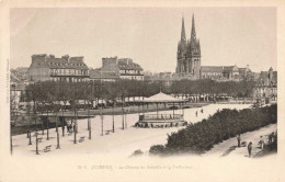 FRANCE - BRETAGNE - QUIMPER - Le Champ De Bataille Et La Préfecture - Carte Postale Ancienne - Bretagne