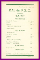 * PONT A CELLES - 7 MARS 1953 - BAL DU P.S.C. - TARIF - Pub Maison VLEMINCKX CARRE - Edit. RASSART - Otros & Sin Clasificación