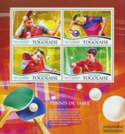 Togo 6849-6852 Sheetlet (complete. Issue) Unmounted Mint / Never Hinged 2015 Table Tennis - Togo (1960-...)