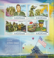 Togo 6834-6837 Sheetlet (complete. Issue) Unmounted Mint / Never Hinged 2015 Iwo Jima - Togo (1960-...)