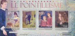 Togo 4756-4759 Sheetlet (complete. Issue) Unmounted Mint / Never Hinged 2013 Pointillismus - Togo (1960-...)