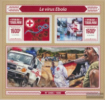 Togo Miniature Sheet 1239 (complete. Issue) Unmounted Mint / Never Hinged 2015 Ebola Virus - Togo (1960-...)