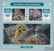 Togo Miniature Sheet 1238 (complete. Issue) Unmounted Mint / Never Hinged 2015 Owls - Togo (1960-...)