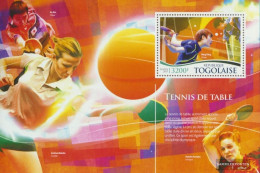 Togo Miniature Sheet 1186 (complete. Issue) Unmounted Mint / Never Hinged 2015 Table Tennis - Togo (1960-...)