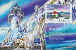 Togo Miniature Sheet 1173 (complete. Issue) Unmounted Mint / Never Hinged 2015 Lighthouses - Togo (1960-...)