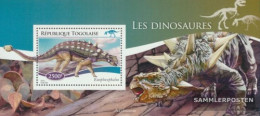 Togo Miniature Sheet 1099 (complete. Issue) Unmounted Mint / Never Hinged 2014 Dinosaurs - Togo (1960-...)