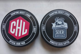 Ice Hockey - Official Game Puck IIHF Champions League 2021-22 HC Rungsted Denmark - Andere & Zonder Classificatie