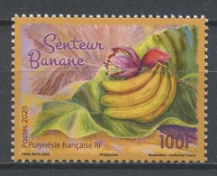 POLYNESIE 2020 N° 1245 ** Neuf MNH Superbe Flore Fruit Banane Senteur Régime Timbre Parfumé - Neufs