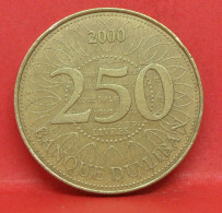 250 Livres 2000 - TTB - Pièce De Monnaie Liban - Article N°6402 - Lebanon