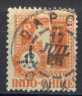 INDOCHINE Timbre-Taxe N°40 Oblitéré DAP CAU Coin Arrondi Cote 1€50 - Strafport