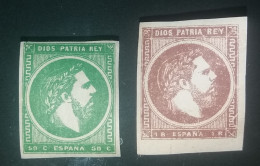 1875 - CARLOS VII EDIFIL 160/161 - Carlistas