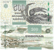 Faroe Islands 500 Kronur 2011 UNC - Islas Faeroes