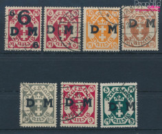 Danzig D22-D28 (kompl.Ausg.) Gefälligkeitsentwertung Gestempelt 1922 Dienstmarke (10142417 - Servizio