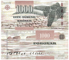 Faroe Islands 1000 Kronur 2011 UNC - Islas Faeroes