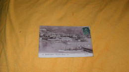 CARTE POSTALE ANCIENNE CIRCULEE DE 1922../ MONTE CARLO.- VUE PRISE DE MONACO..SELECTA  YACHT..CACHET + TIMBRE - Monte-Carlo