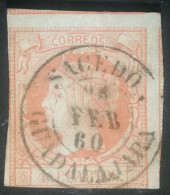1860/61 - ISABEL II - MARCOFILIA - SACEDON/GUADALAJARA - Usados
