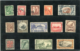 NEW ZEALAND - 1936-43  DEFINITIVE  SET  FINE USED  SG 577/90 - Oblitérés