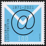 Liechtenstein 2021 Correo 1966 **/MNH 50º Aniv. Primer Correo Electrónico.  - Ongebruikt