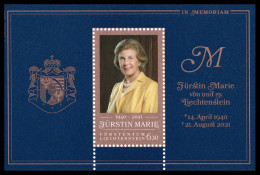 Liechtenstein 2022 Correo 1996 HB **/MNH Homenaje A La Princesa Maria De Lietch - Nuevos