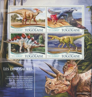 Togo 6759-6762 Sheetlet (complete. Issue) Unmounted Mint / Never Hinged 2015 Dinosaurs - Togo (1960-...)