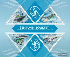 Togo 5126-5129 Sheetlet (complete. Issue) Unmounted Mint / Never Hinged 2013 Benjamin Boukpeti - Togo (1960-...)