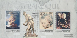 Togo 4716-4719 Sheetlet (complete. Issue) Unmounted Mint / Never Hinged 2013 Baroque Art - Togo (1960-...)
