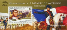 Togo Miniature Sheet 1131 (complete. Issue) Unmounted Mint / Never Hinged 2015 Battle Of Waterloo - Togo (1960-...)