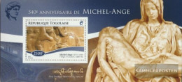 Togo Miniature Sheet 1127 (complete. Issue) Unmounted Mint / Never Hinged 2015 Michelangelo - Togo (1960-...)