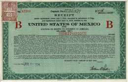 - Titres De 1924 - Lot De 3 United States Of Mexico - Etats Unis Du Mexique - - M - O