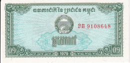 BILLETE DE CAMBOYA DE 0,10 RIELS DEL AÑO 1979 SIN CIRCULAR (UNC)  (BANKNOTE) - Cambodge