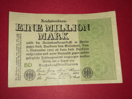 BILLETS Allemagne 1000000 Mark 1923 COMME NEUF Voir Photos - 1 Miljoen Mark