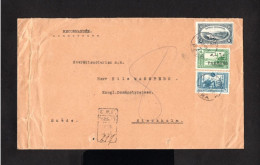 K482-TURKEY-REGISTERED COVER PERA To STOCKHOLM (sweden)1922.Enveloppe RECOMMANDEE Turquie - Brieven En Documenten
