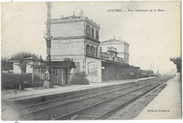 LOUVRES: Vue Intérieure De La Gare - édit Debenne - Louvres