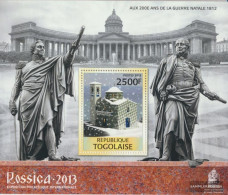 Togo Miniature Sheet 924 (complete. Issue) Unmounted Mint / Never Hinged 2013 Russian Churches - Togo (1960-...)