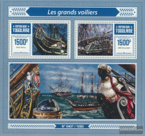 Togo Miniature Sheet 1241 (complete. Issue) Unmounted Mint / Never Hinged 2015 Sailboats - Togo (1960-...)
