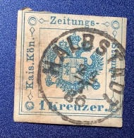 HALBSTADT 1886 (Meziměstí Tschechien, Böhmen) Österreich Zeitungsstempelmarke 1877   (Austria  Autriche Czech Republic - Used Stamps