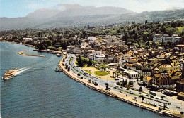 FRANCE - 74 - EVIAN LES BAINS - Vue Aérienne - Le Lac Léman - Carte Postale Ancienne - Evian-les-Bains