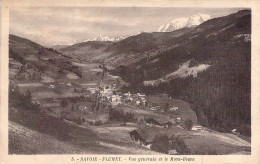 FRANCE - 73 - FLUMET - Vue Générale Et Le Mont Blanc - Carte Postale Ancienne - Altri & Non Classificati