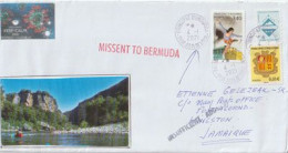 Circulated Philatelic Letter From Andorra Sent To Jamaica,  MISSENT TO BERMUDA, During Covid19 Restrictions 2021 - Storia Postale