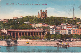 FRANCE - 69 - LYON - Le Palais De Justice Et Le Coteau De Fourvière - Carte Postale Ancienne - Autres & Non Classés