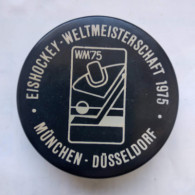 Ice Hockey - Hockey - Official Puck IIHF World Cup 1975 Germany. - Otros & Sin Clasificación